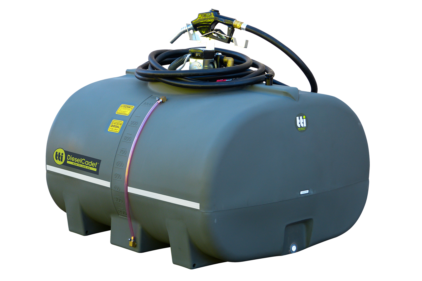 TIDY TANK LTD 1000L DIESEL FUEL STORAGE TANK WITH FILL-RITE 356PM 115V  ELECTRIC FUEL PUMP / - Able Auctions